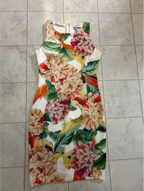 H&M Floral Sleeveless Bodycon Dress Size S